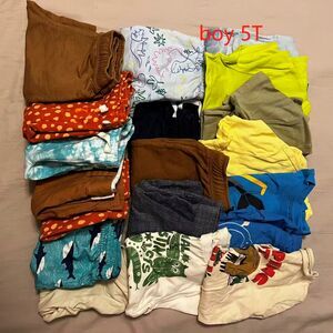 Boys 5T Spring Summer Clothes Bundle – 19 Pieces